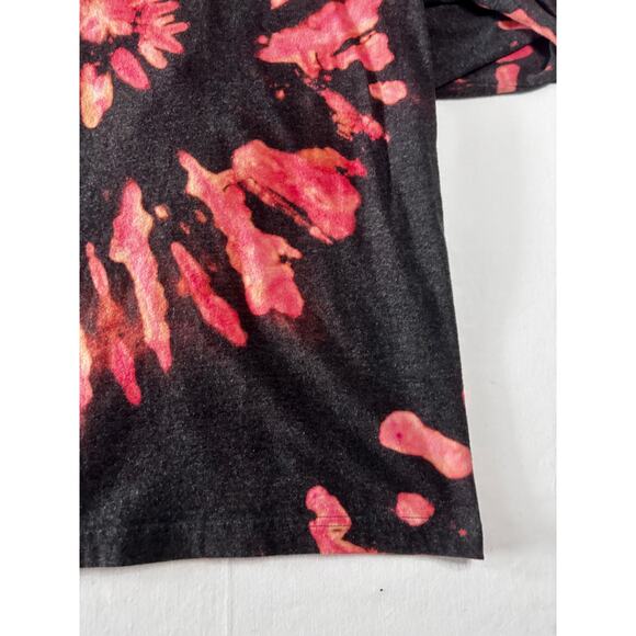 Reworked Carhartt Spiral Reverse Dyed Long Sleeve T-Shirt Black Pink Large K126 - Picture 11 of 15